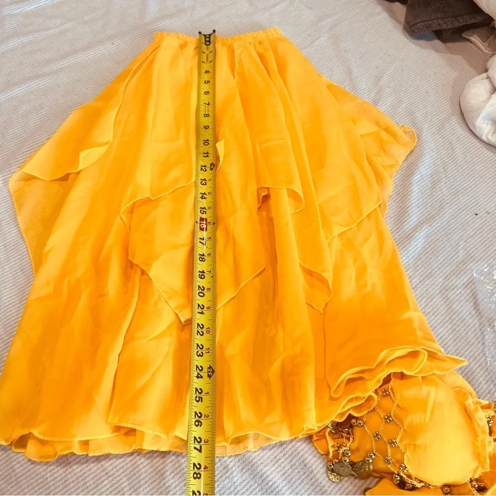 Kids Yellow Belly Dancer Costume